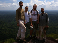 I, Olivier, Thomas and David at the top of Inselberg